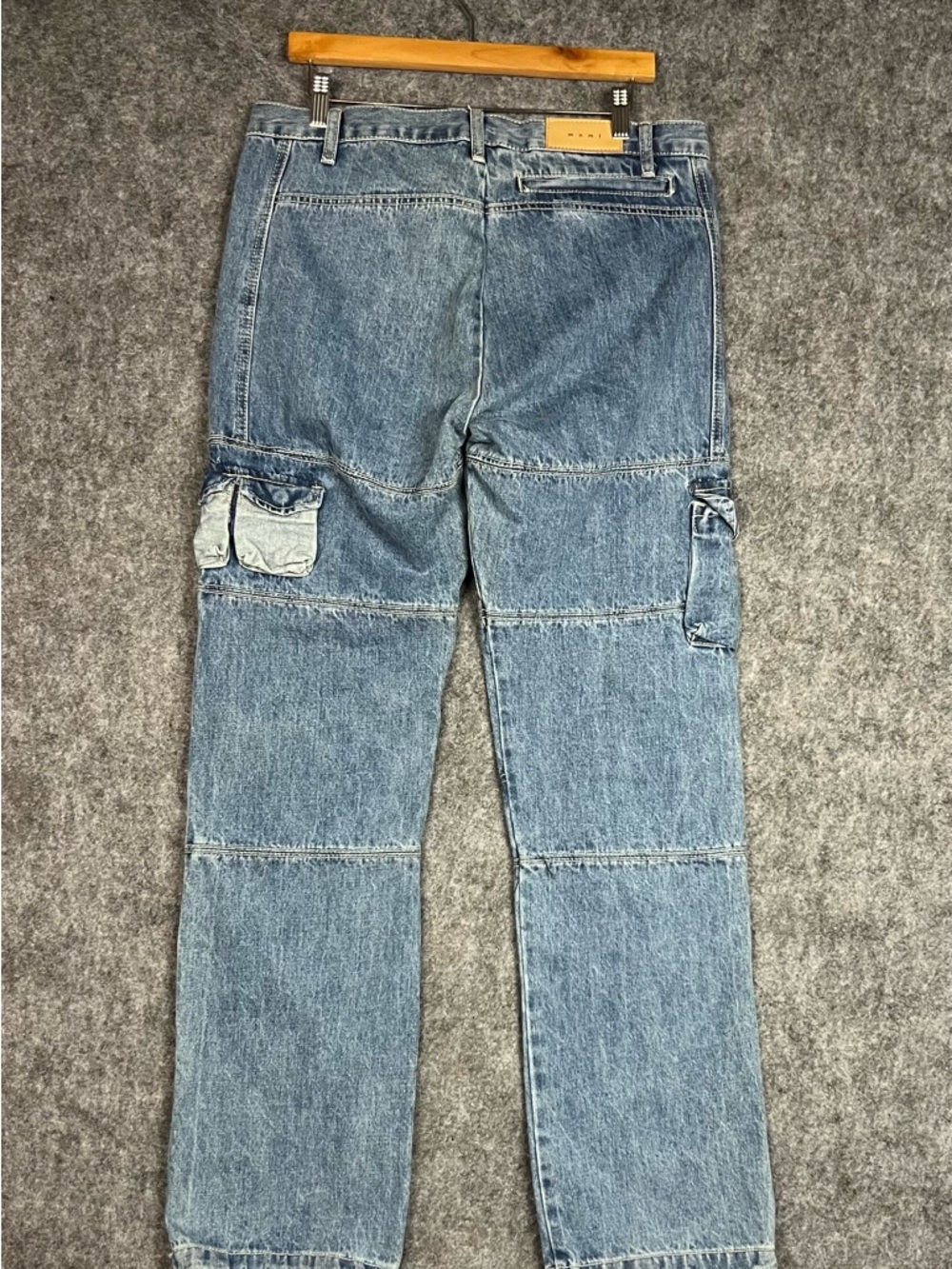 MNML blue denim carpenter jeans Size 33" #denim #carpenterjeans  Cargo Jeans